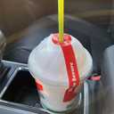 Straw Ready Tamper Evident Proof Seals for Food Safety - to-Go Drink Stickers with Secure, Easy to Peel Stickers, 1.25 x 10 Inch, 500 Total Labels on a Roll