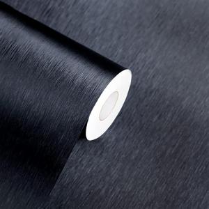 Yancorp 16" X 120" Black Contact Paper Stainless Steel Contact Paper Peel and Stick on Removable Countertop Self-Adhesive Kitchen Fridge Liner Appliance (16"x120")