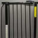 Regalo Safety 29"-38.5" Easy Step Baby Gate, Bottom of Stairs & Doorways
Pressure Mounted with Door, For Babies, Toddlers & Pets, Black, Tested & Trusted for 30 Years