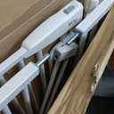 keny 51" Extra Tall Pet Gate, 29.7"-46" Wide Adjustable Cat Gate for Doorway, Hallway, Stairs, Auto-Close & Pressure Mounted, No Drilling, White