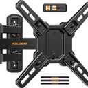 Perlegear Full Motion TV Wall Mount for 13-42 inch Flat or Curved TVs & Monitors up to 55 lbs, Wall Mount TV Bracket with Articulating Arm, Swivel, Tilt, Extension TV Mount, Max VESA 200x200mm, PGSF6