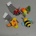 Infinno Baby Wrist Rattle Socks and Foot Finder Set, Perfect Baby Toys for 0-12 Months Newborn Boys and Girls As Shower Gifts, Garden Bug Series