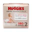 Huggies Size 2 Diapers, Skin Essentials Baby Diapers, Size 2 (12-18 lbs), 180 Count, Packaging May Vary