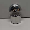 Modern Cordless Mushroom Small Table Lamp Touch LED Lamps, 3-Way Dimmable Bedside Nightstand Lamp Mini Rechargeable Night Light for Bedroom, Living Room (Silver)