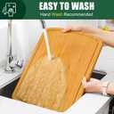 Homaxy Extra Large Bamboo Cutting Boards for Kitchen, 18x12.5" Wood XL Cutting Board with Juice Groove, Butcher Block Wooden Chopping Board for Kitchen, Meat, Cheese, Fruit & Vegetables - Pre Oiled (Single-Tone)