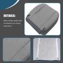 Priprilod Driver or Passenger Side Bottom Seat Cover & Lower Foam Cushion Pad Compatible with Chevy Express GMC Savana 1500 2500 3500 2003 2004 2005 2006 2007 2008 2009 2010 2011 2012 2013 2014