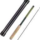 Eupheng Tenkara Fishing Rod, Black and Green, Portable Design with Cork Handle, Travel Case (10'0'' 10Sec)