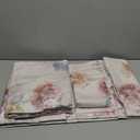 DAUAOTO Twin XL Cotton Sheets Set Printed Bedding Sets, Up to 14" Deep Mattress, Floral Pattern Bedlinen for Twin Extra Long Bed, Hydrangea Blush