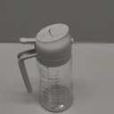 TrendPlain 16oz/470ml Glass Olive Oil Sprayer for Cooking  2 in 1 Olive Oil Dispenser Bottle for Kitchen Gadgets and Air Fryer Accessories, Salad, BBQ - Ash