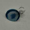 Agate Night Light Agate Slice Light Crystal Nightlight Plug into Wall with Switch Home Decor Hallway Lights, Nightlight for Toilet Kitchen Bedroom (Blue)