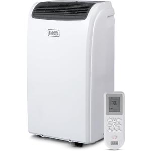BLACK+DECKER Smart Portable Air Conditioner, 12,000 BTU for Rooms up to 550 Sq. Ft., Smart Portable AC with Follow Me Remote and Window Kit, BPACT12WT, White