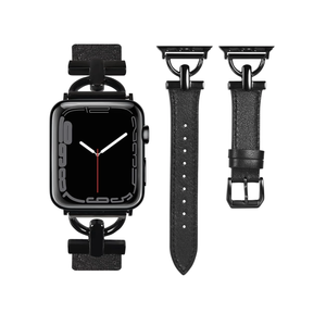 Wearlizer Leather Band Compatible with Apple Watch Bands Women 41mm 40mm 38mm 49mm 46mm 45mm 44mm 42mm, Fancy Dressy Strap for iWatch Series 10 9 8 Ultra SE 7 6 5 4 3 2 1
