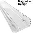 American Mahjong Racks with Pushers, Clear Acrylic Tile Holders, 4-Pack, One Size
