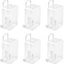 6 Pcs Mini Suitcase Party Favor Box Small Candy Gift Boxes Jewelry Storage Case for Wedding Party Clear