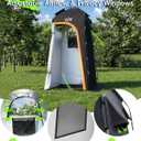 Large Shower Tent, Portable Privacy Tent with Mesh Floor & Carrying Bag, Lightweight & Sturdy, Easy Set Up, Portable Changing Room for Camping & Hiking, Fishing, Beach