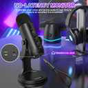ZealSound Podcast Microphone for PC, Noise Cancellation USB Mic with Gain, Volume Adjustment & Mute Button, Monitoring & Echo, for YouTube, TikTok, Podcasting, Streaming, iPhone, iPad, Android, Mac
