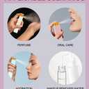 2 x YOUXIU Travel Perfume Bottle Refillable,perfume travel refillable 10ml Portable Mini Refillable Perfume Atomizer Refill Bottlerefill Small Spray Bottle Fortravel Accessories For Women Mens 4 Pack (Purple Pink Blue White)