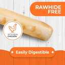 Canine Naturals Puppy Chicken and Rice Chew - Rawhide Free Puppy Treats - Made with USA Chicken - All-Natural & Easily Digestible - 2 Pack of 7-Inch Rolls for Puppies (EXP 12/31/25)