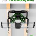 Outdoor TV Wall Mount for 47-90 Inch Television, Mount with Swivel and Tilt, Full Motion Weatherproof TV Bracket with Articulating Dual Arms, Max VESA 600X400 mm, 132lbs