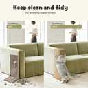Wooden Couch Corner Cat Scratcher with Sisal Scratching Mat, Couch Cat Scratch Protector with Adjustable Buckles, Couch Corner Protectors for Cats, Cat Scratch Furniture Protector for Sofa