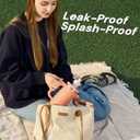 Tumbler Adapter Lid for Stanley, Leak-Proof Adapter Compatible with Stanley 30oz & 20oz Tumbler to Flavor Cartridges, Fits Quencher H2.0 FlowState Tumblers, BPA Free, Food Grade Silicone (Nectarine)