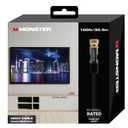 Monster 100 Foot RG-6 Quad Shield Coaxial Cable for High-Speed Internet, TV - Duraflex Waterproof & Weatherproof, UL CL2 Rating for In-Wall, Outdoor, Indoor Use, Gold Plated F-Pin