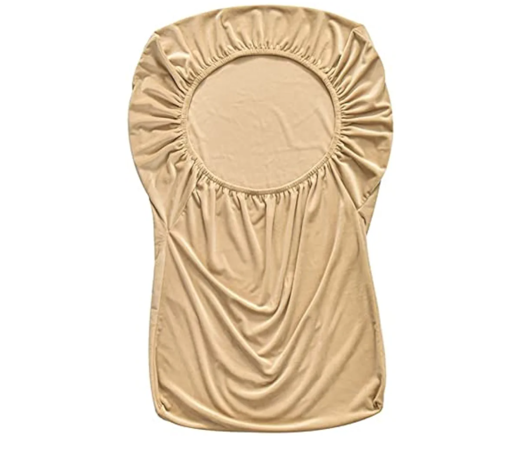 Velvet Armless Accent Chair Covers khaki Extra Large Stretch Accent Slipper Chair Slipcover Covers Removable Chair Furniture Protecto Cover for Living Room Hotel. 6 Pcs