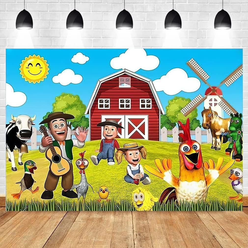Theme Party Backdrops Farm Baby Birthday Party Baby Shower Kids Birthday Party Decoration Photography Background Props A 5x3