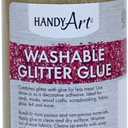 Handy Art Washable Glitter Glue 4 ounce, Gold (8 oz.)