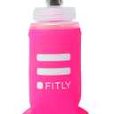 Soft Flask - Shrink As You Drink Soft Water Bottle for Hydration Pack - Folding Water Bottle Ideal for Running, Hiking, Cycling, Climbing & Rigorous Activity (5 Ounces, Pink)