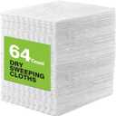 HOMEXCEL Dry Sweeping Cloths Pads Compatible with Swiffer Sweeper, Disposable Duster Refills Mop Pads for Floor Mopping and Cleaning, 64 Count-8" x 10.4" Pads Refills-Not Include the Mop