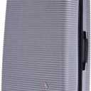 InUSA ROYAL Hardside Spinner Luggage with Ergonomic Handles | Spacious Travel Suitcase with Four Spinner Wheels and Studs | 28 Inch Large Spinner Luggage | Silver