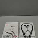 Wireless Neckband Earbuds, Neckband Bluetooth Headphones with Built-in Microphone, Bluetooth Headset Magnetic Earphones, Deep Bass, Bluetooth 5.4, 80H Playtime (Black)