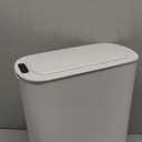 Cesun Automatic Motion Sensor Bathroom Trash Can with Lid, 2.6 Gallon Touchless Trash Bin, Smart Plastic Slim Garbage Can Small White Wastebasket for Toilet, Office, rv, Bedroom, Living Room