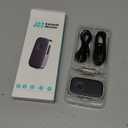 COMSOON Bluetooth Receiver for Car, Noise Cancelling 3.5mm AUX Bluetooth Car Adapter, Wireless Audio Receiver for Home Stereo/Wired Headphones, Hands-Free Call, 16H Battery Life - Black+Silver