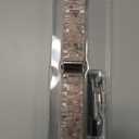 HOPO Compatible With Apple Watch Band Resin Strap Bracelet Wristband Thin Lightweight Replacement For iWatch Bands Series Ultra 11 10 9 8 7 6 5 4 3 2 1 SE for Women Men (Clear Pink)