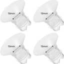 Flange Inserts 19mm Compatible with Medela/Spectra/TSRETE/Elvie/Momcozy/Bellababy Breast Pump 24mm Shields/Flanges, Reduce 24mm Nipple Tunnel Down to 19 mm, 4PCS