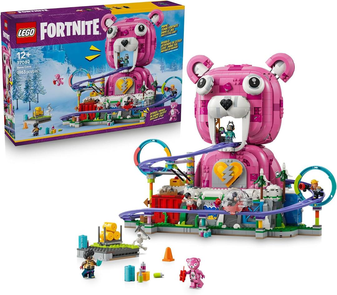 LEGO Fortnite Rave Cave - Building Toy for Boys & Girls, Ages 12+ - Fortnite Toy for Kids - Includes 6 Minifigures - Roller Coaster Set - Gift for Birthdays - 77082