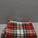 G Lake Christmas Plaid Throw Blanket Green Red Super Soft Faux Cashmere Blankets with Tassels for Couch Sofa Halloween Home Decor 50" x 60" (Xmas)