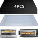 Crumb Tray Replacement for Ninja Foodi SP101 SP151 Air Fryer Oven with 4 Pcs Teflon Mats, Air Fryer Accessories for Ninja airfryer Flip Up Toaster Oven