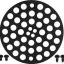 3 x BlueStars 4” Metal Shower Strainer Drain Trim Set