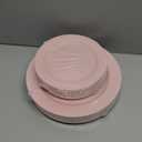 MENDENG 50PCS Pink Plastic Plates for Party Plates Disposable Heavy Duty Platos Desechables Elegantes for Wedding, 25x10.25 Plastic Dinner Plates & 25x7.5 Dessert Plates, Christmas Plates