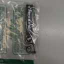 Genuine Leather Car Key Chain for Ford Bronco Keyring Keychain Accessories Family Present(Black)