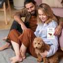 4 x Funny Valentines Day Card for Dog Dad Valentines Day Card from Dog Valentine's Day Gifts for Dog Dad from Daughter Son Valentines Card Gifts for Men Husband Dog Owner Dog Lover with Envelope