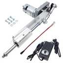 Higher Torque Reciprocating Cycle Linear Actuator DC 24V 120RPM Variable Speed Adjustable Stroke 2CM-8CM Max 40 lbs,with Power Supply (24V80mm120rpm)