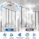 Smart Bathroom Exhaust Fan with Light & Bluetooth Speaker, Humidity & Odor Sensor, 3 RGB Dynamic Mode, Adjustable Lighting (0-2600lm,3CCT), 1 Sone Quiet, Easy Install (Grey), Standard