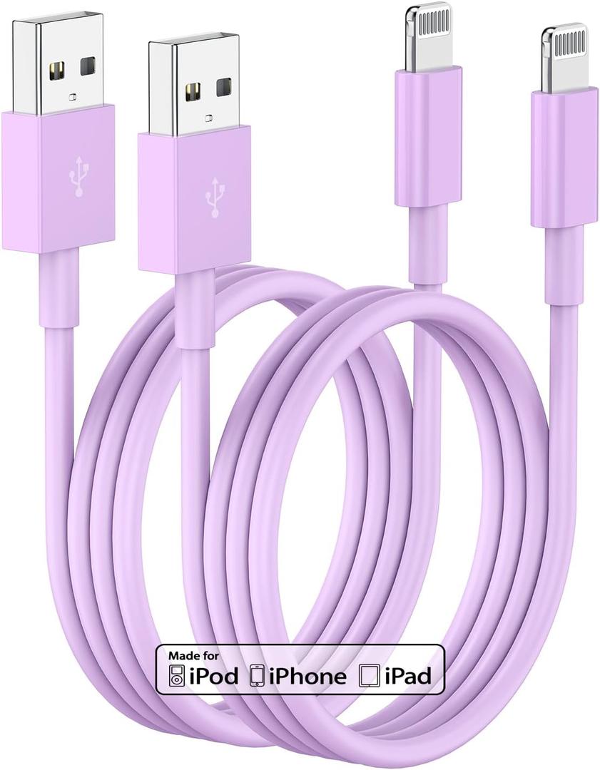 10ft iPhone Charger, [Apple Certified] Long Apple Charging Cord,10 Feet Original Lightning to USB Cable,10 Foot iPhone Charging Cable for iPhone 14 Pro Max/14/13 Pro/12 Mini/11/XS/XR/8/7/6S/5/SE,iPad