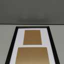 5x7 Double Picture Frame Collage 2 Openings Wooden, Multi Photo Collage Frame 9x14 Gallery Wall Decor, Black Frame with White Mat, Wood