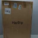 HanTrip 28 Inch Top Opening Hard Case Checked Luggage with Wheels, Black, Expandable 28 Inch
