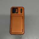 for iPhone 17 Pro Max Case Wallet, Built-in Card Holder (4-5 Cards), RFID Blocking,Camera Control Button, Slide Camera Cover, Shockproof Rugged Phone Case for iPhone 17 Pro Max, Cosmic Orange